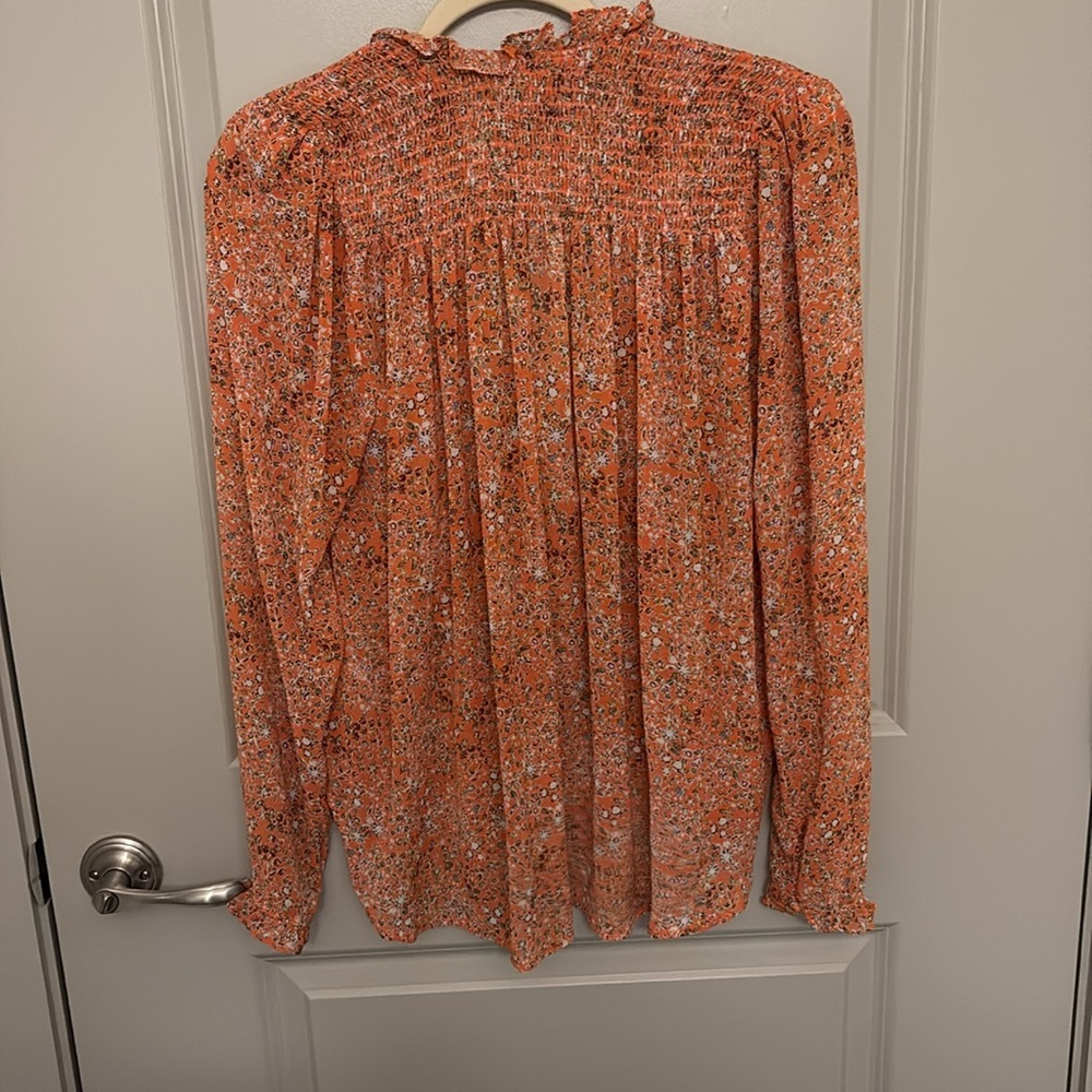 Free People Orange Floral Lela Dress - Picture 3 of 5
